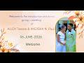 Allen Tessire and Migisha N. Paul wedding ceremonies