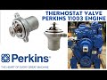 Thermostat function in diesel engine Perkins .Repaired valve housing on manual lathe