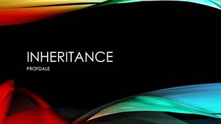 PART 4 Inheritance