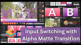 Live input switching with alpha matte ink, splash, brush transition in one click- How To Do this.