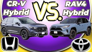 Toyota RAV4 Hybrid VS Honda CR-V Hybrid // Battle of the compact SUVs!