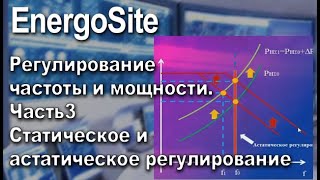 Регулирование частоты и мощности. Часть 3. Статическое и астатическое регулирование