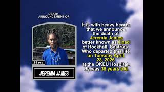 Jeremia James ~ Short Obituary