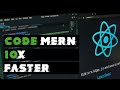 WRITE REACT CODE 10X FASTER | FULL STACK MERN NOTES APP IN 5 MIN