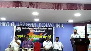 ഇന്ത്യൻ മതേതരത്വം നേരിടുന്ന വെല്ലുവിളി എന്ന സെമിനാറിൽ സത്താർ താമരത്ത് സoവദിക്കുന്നു