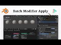 How to apply modifiers to multiple objects in Blender