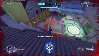 Outplayed a tracer's pulse bomb as a pharah