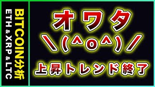 【終了】ビットコイン・53000ドル割れ。上昇相場は終了！これからどうするべき！？【仮想通貨・戦略を先出しで毎日更新】