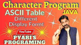 Java ASCII Table | Write a program to display ASCII table for Upper and Lower case characters