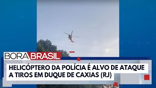 Helicóptero é atingido por tiros e faz pouso forçado no RJ | Bora Brasil