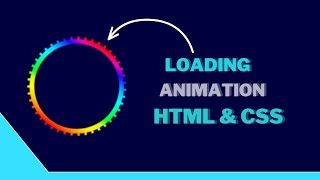 Loading Animations | How to Create a Rainbow Loader in HTML & CSS | Colorful Gradient Loader In CSS