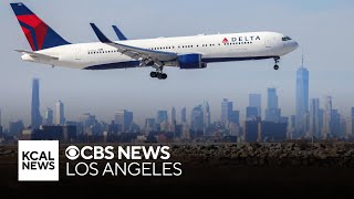 Delta flight loses emergency exit slide during flight from New York to Los Angeles