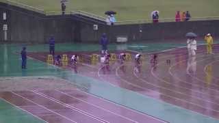 2013中部小中学選手権　中学1年男子100m決勝4組