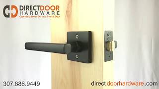 Emtek Freestone Lever with Square Rosette in Oil Rubbed Bronze