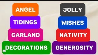 Words Commonly Used During the CHRISTMAS and NEW YEAR Season 🌟 | English Vocabulary Building ✍️