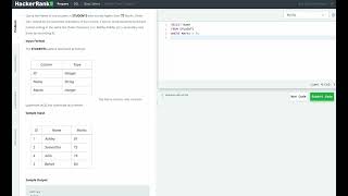 Hackerrank SQL Solution #17 Basic SQL - Higher Than 75 Marks