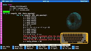 ASMR programming - Coding 3D Spinning Donut in Python - No Talking