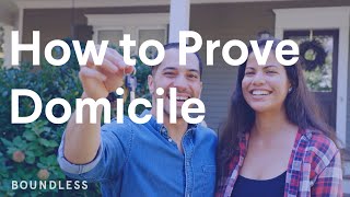 How to Prove Domicile