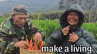 Uncle Manh and Bo: Struggling to Survive in the Big City Harvesting Carrots