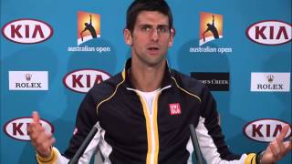 Novak Djokovic Press Conference - Australian Open 2013