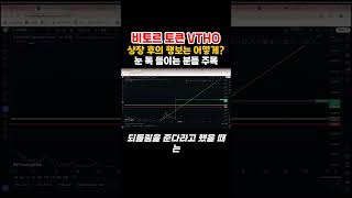 비토르 토큰 VTHO, 상장 후의 행보는 어떻게 갈까요..? 눈 독 들이는 분들 주목! 합리적인 목표가는 '여기'로 보겠습니다. #shorts #비토르토큰 #VTHO #비체인