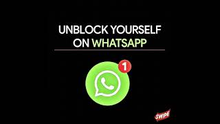 unblock yourself on whatsapp #yksbrainstorming