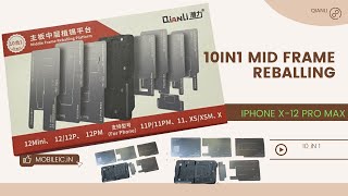 QIANLI 10IN1 MID FRAME STENCIL FOR IP X-12 PRO MAX