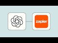 ChatGPT Zapier Automation Plugin Demo AI