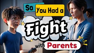 🌦️ Fight with parents | Family argument | Kids story | Understanding | Stronger relationships | Tips