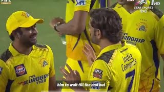 Ms dhoni great gesture towards Ambati rayudu when he is crying after his farewell