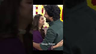 Keerthy Suresh Tight Hug To Natural Star Nani | Dasara Movie Opening