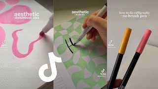easy aesthetic doodle ideas ♡ Lia Hansen TikTok compilation ♡ easy art ideas for