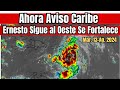 Atención Caribe Ernesto sigue al Oeste y se fortelece será Huracán #lluvia #huracan  #tormenta