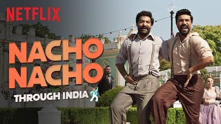 Ram Charan and Jr NTR Do the Naacho Naacho Across the Country 🕺🏻🕺🏻 | RRR | Stop Motion #shorts