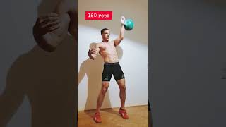 24 kg Kettlebell Snatch - 8 minute set - 160 reps (60+60+20+20)