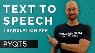 How To Add Text To Speech - PyQt5 GUI Thursdays #39