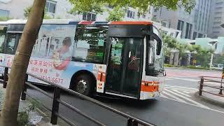 臺北客運 307路線 經臺北車站商圈 西藏路 三民路 往撫遠街 043-U5 福田低地板公車