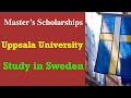 study in sweden for international students /Master scholarship in uppsala university/study in sweden