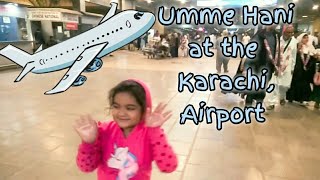 Umme Hani is at Jinnah International Airport Karachi Vlog@ummehanivlogging #karachiairport