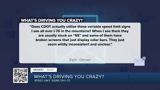 Does CDOT really use the variable speed signs I see on I-70 in the mountains?
