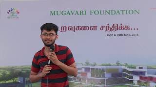 Mugavari Uravugalai Sandhikka  2018 - Mr.K.Vijendran about Mr.V.Arivarasan(Scientist)