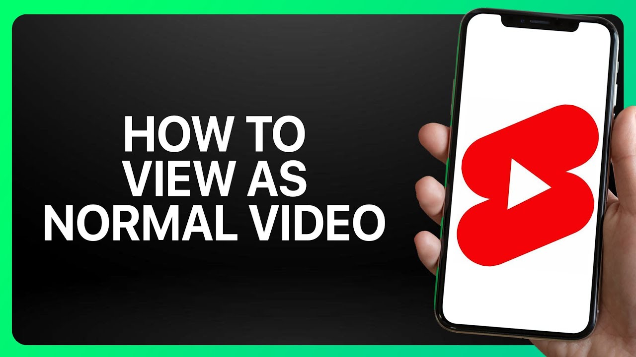 How To View Youtube Shorts As Normal Video Tutorial Youtube