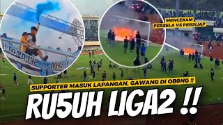 Detik-Detik Supporter Persela Meng4muk Hingga Masuk Lapangan dan Laga vs Persijap Dihentikan