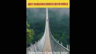 सबसे खतरनाक पुल || 3 most dangerous bridge in world #shorts