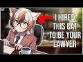 3DIO ASMR | I Hired this Cat Girl to be your Lawyer ⚖️🐈 | Paper Sounds, Writing & Typing