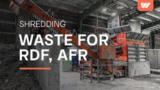 AFR and RDF single-stage shredding with WEIMA PreCut 3000 shredder