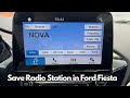 How To Save Radio Stations in Ford Fiesta (2017 - 2024)