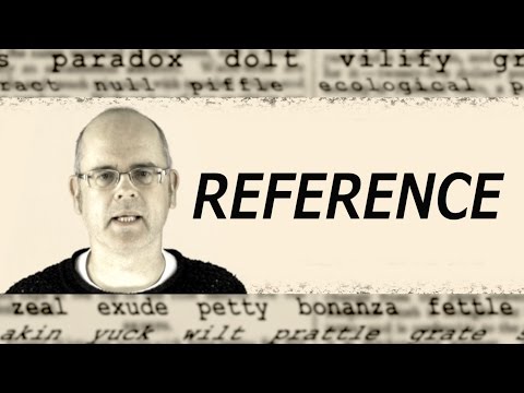 What does reference mean?