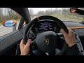 pov lamborghini aventador ultimae roadster by novitec on german autobahn