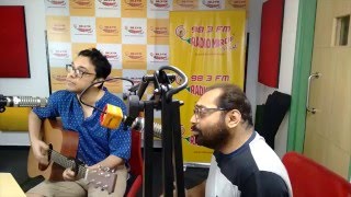 Anupam Roy and Anindya Chatterjee - Prakton the film- Adda and Jamming at Radio Mirchi studios!